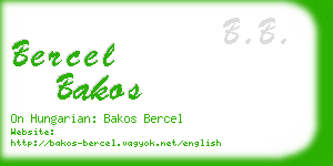 bercel bakos business card